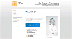 Desktop Screenshot of hautarzt-forstinger.at